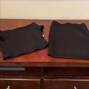 Black skirt with matching shirt